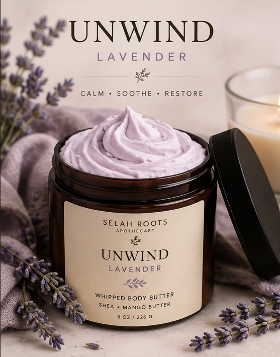 UNWIND | Lavender Whipped Body Butter with Shea + Mango Butter