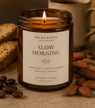 SLOW MORNINGS | Coffee & Almond Biscotti 8 OZ Candle
