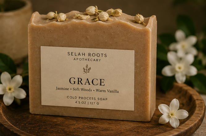 GRACE | Magnolia & Tonka Botanical Cold Process Soap