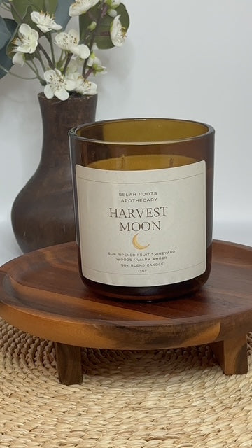 HARVEST MOON | Vineyard Fruit & Warm Amber 12 OZ Candle