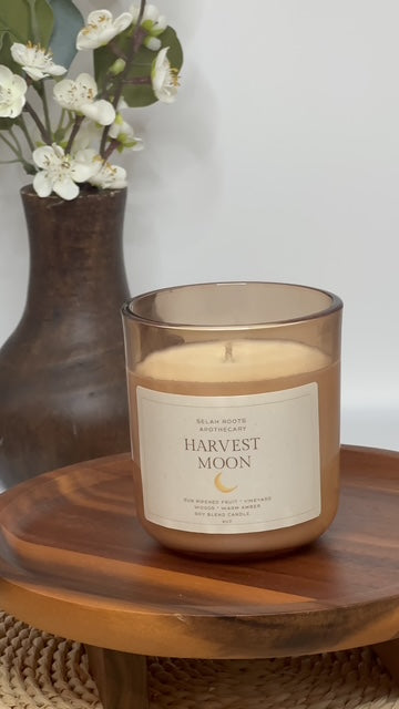 HARVEST MOON | Vineyard Fruit & Warm Amber 8 OZ Candle
