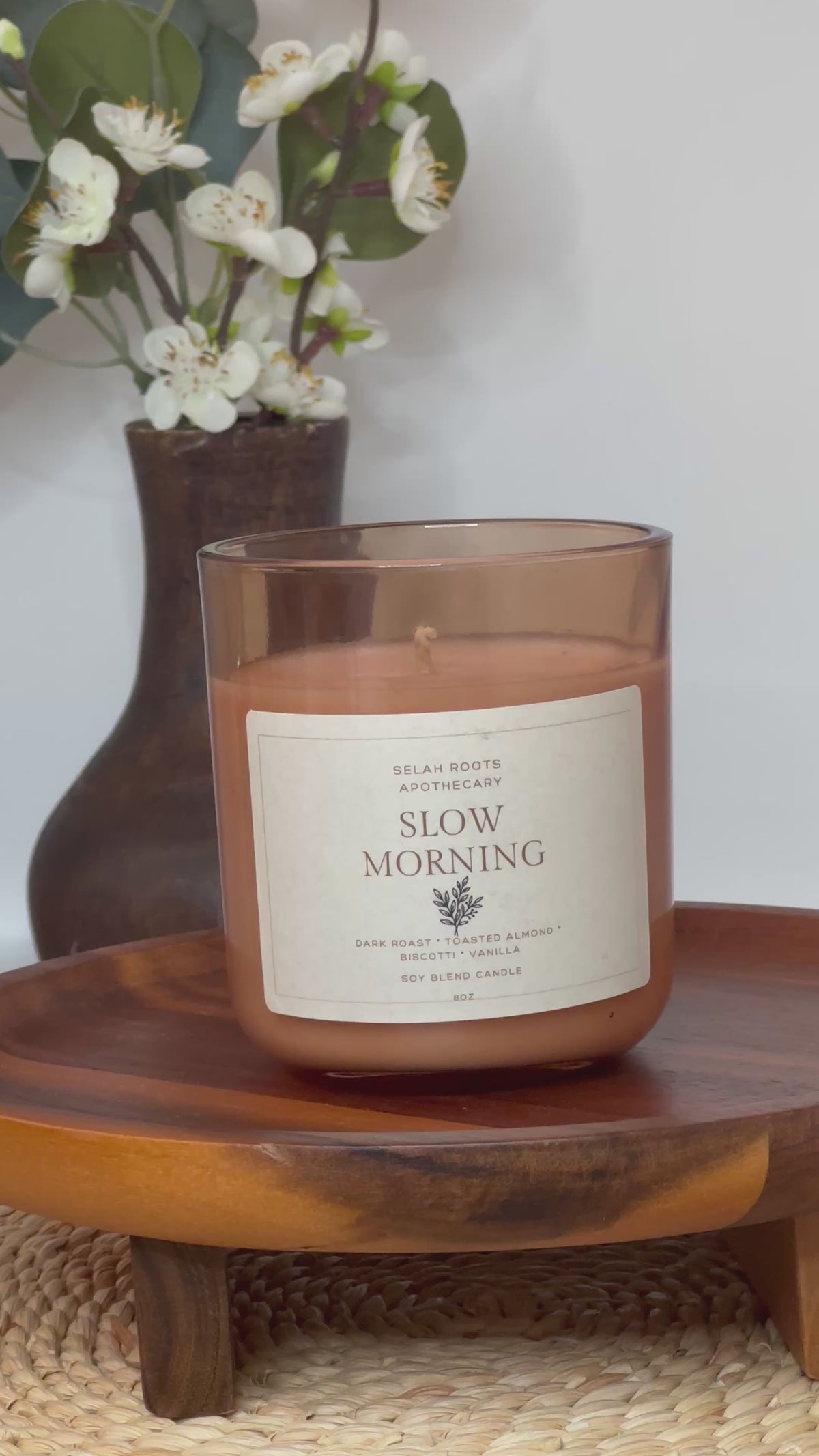 SLOW MORNINGS | Coffee & Almond Biscotti Candle, 8 oz