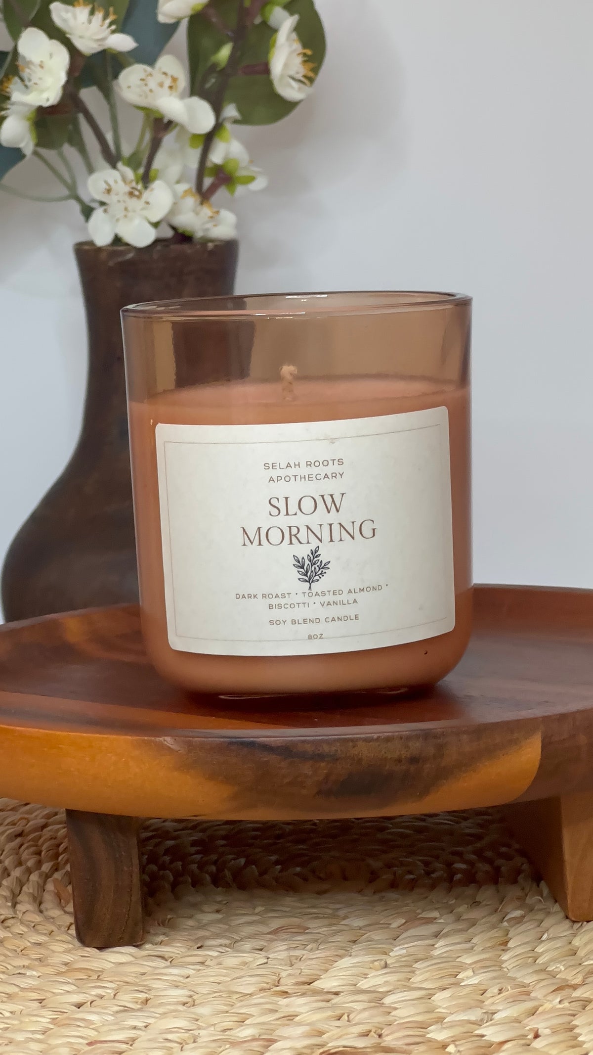 SLOW MORNINGS | Coffee & Almond Biscotti Candle, 8 oz