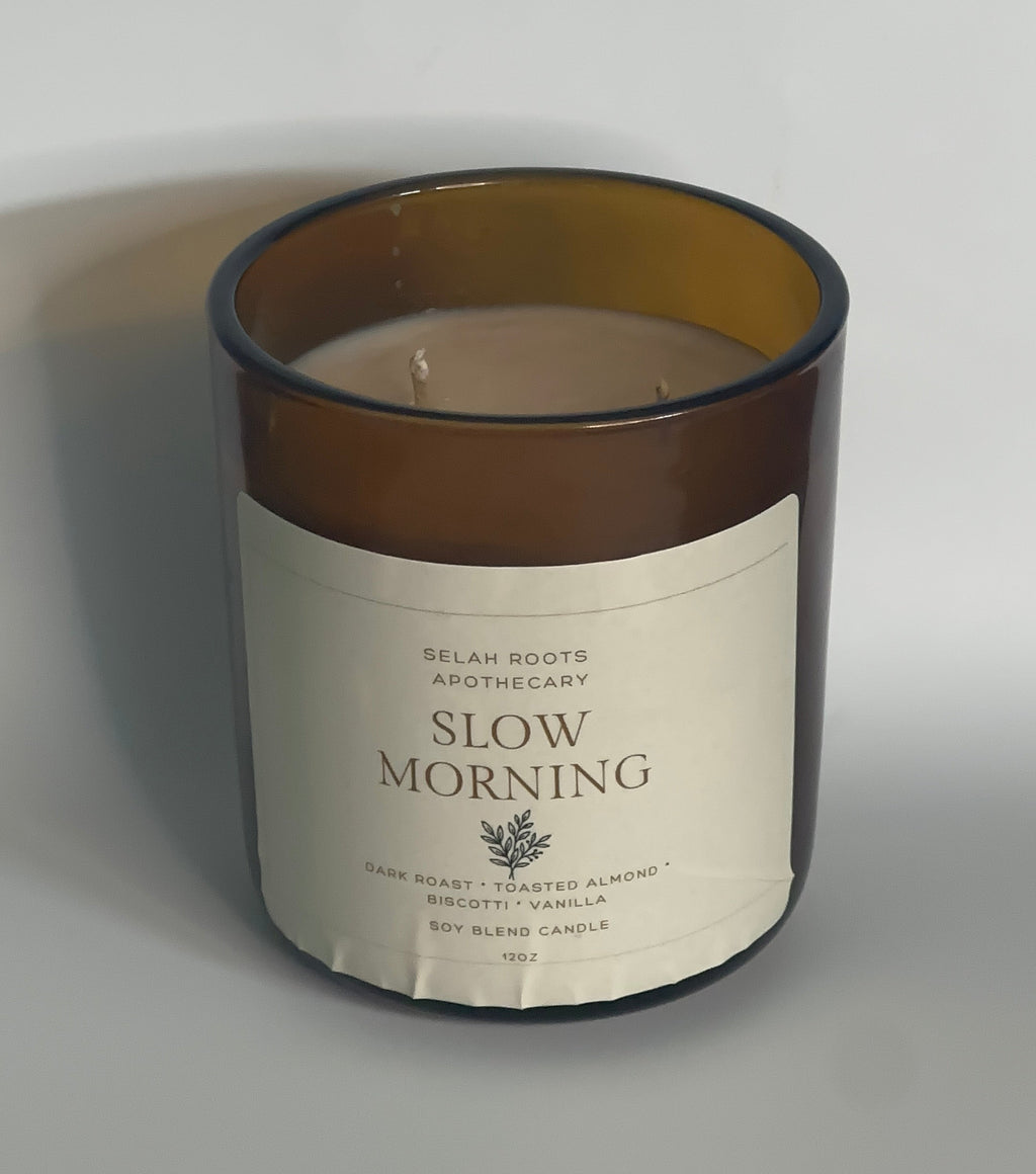 SLOW MORNINGS | Coffee & Almond Biscotti 12 OZ Candle